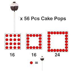 Goabroa Cake Pop Display Stand, 56 Holes Clear