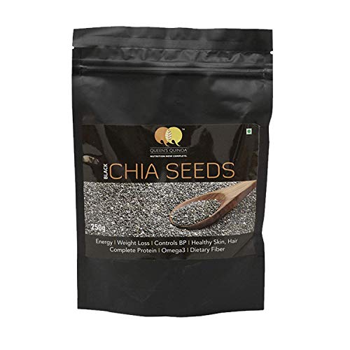 Queens Quinoa Black Healthy Raw Chia Seeds Organic for Weight Loss