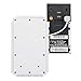Solar Charger Mount Compatible with Ring Video Doorbell 1 - Continuous Charging for Maximum Efficiency (White)