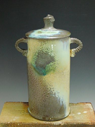 Jar, Container, Wheel Thrown Stoneware, Soda Fired