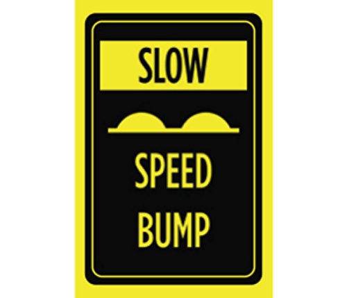 Amazon.com: 4 Pack Slow Speed Bumps Parking Lot Warning Signs Driving ...