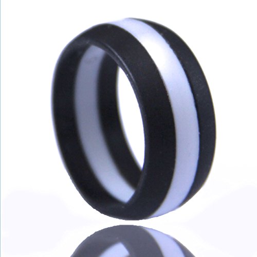 Men's Silicone Wedding Band. Safe and Durable Silicone Wedding Ring for the Active Lifestyle.