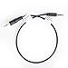 Movo CFP-1 3.5mm TRS (Male) Microphone/Headphone Input Jack to TRRS (Male) Smartphone Adapter for iPhone, iPad & Android - TRS to TRRS Patch Cable