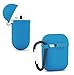 Tutor AirPods Silicone Case Shock Proof Protecitive Cover and Anti-Lost Strap and Headphone Case for Apple AirPods(Light Blue)