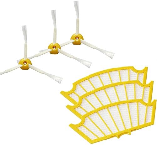 CIMC LLC Compatible with iRobot Roomba 500 Series (53601 and 55101) Vacuum Cleaning Robots kit includes 3 pack side brush and filter