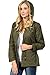 Auliné Collection Womens Military Safari Utility Fashion Hoodie Anorak Jacket