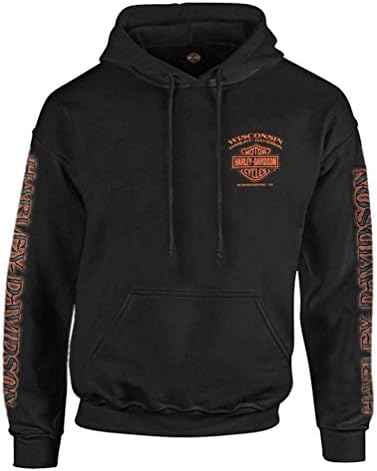 Amazon.com: Harley-Davidson Men's Lightning Crest Full-Zippered