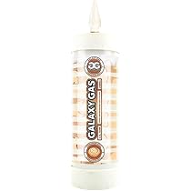 Galaxy Gas 375g Whipped Cream Charger - Vanilla Cupcake Flavor, 0.6L N2O Tank With Nozzle (1-Pack)