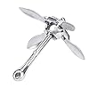 Amarine-made-Folding-Grapnel-Anchor-Steel-Stainless16lbs-07kg-Boat-Marine-Yacht-dinghies