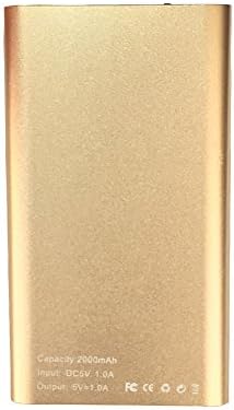 HD Spy Camera Power Bank Hidden Nanny Cam Motion Activated Night Vision Video Camera DC5V/1A For Charging Smartphones Portable Mini DVR (8G,Gold)