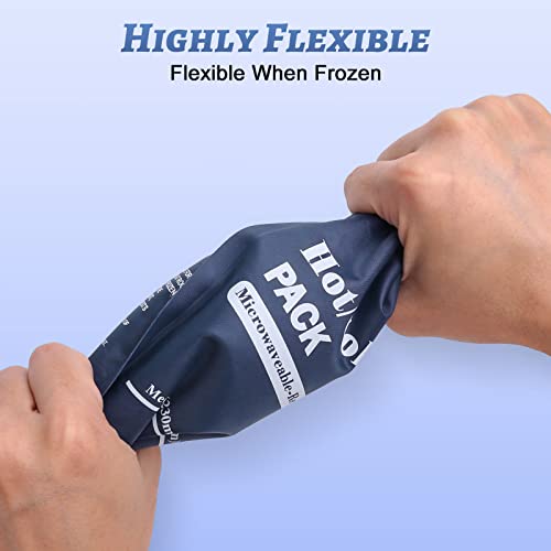 ONLYCARE Knee Leg Cold & Hot Ice Packs, Relief Arthritis Pain Muscles Stiff, Circulation Compression for Men Women Gifts, Navy Blue