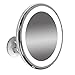 LED Illuminated Adjustable 6” Wide Makeup Mirror (7x Magnification)