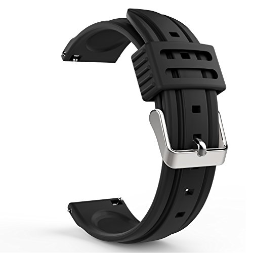 Gear s3 watch band, moko soft silicone replacement spor…