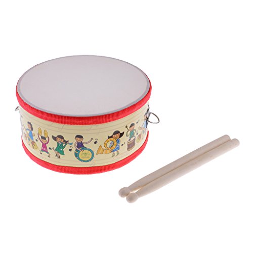 image for MonkeyJack Durable Polyester Snare Drum Hand Percussion Set for Kids M