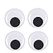 DECORA 6 Inch Large Wiggle Googly Eyes with Self Adhesive for Crafts Set of 4