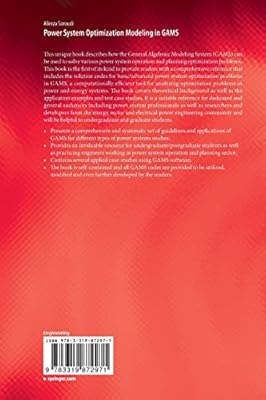 Power System Optimization Modeling In Gams By Alireza -