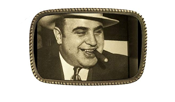 Al Capone Mobster Gangster Brass Belt 