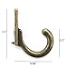 DD-life Vintage Bronze Wall Mounted Single Hook Hangers - 30pc Set with Screws for Jewelry, Keys, Hats & More