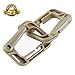 BOOSTEADY Multipurpose D-Ring Locking Hanging Hook Tactical Link Snap Keychain for Molle Webbing with Zippered Pouch