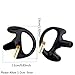 Replacement Earmold Earbud (Left and Right Ear) for Two Way Radio Acoustic Coil Tube Earpiece - Open Ear Insert Earmould Earbuds Black, Medium, Soft Silicone Material, 10 Pairs, Lsgoodcare