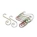 Waldd 120 Pieces Christmas Ornament Hooks Metal Wire Hooks Ornament Hangers for Christmas Tree Decoration