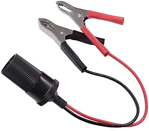 12v crocodile clips to cigarette lighter socket with alligator Cigar Lighter Socket With Clips tire inflator Verilux Car Cigarette Lighter Socket