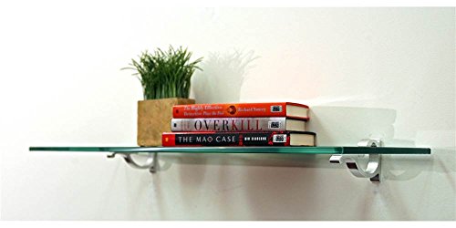 Spancraft Monarch Floating Glass Shelf (18 in. W x 12 in. D)