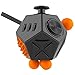Oliasports Fidget Cube Relieves Stress And Anxiety Toy-12 Side-Black&Orange