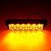 Favson 6 LED Strobe Lights for Trucks Cars Van with Super Bright White&Yellow Emergency Flasher(4 pcs) (4pcs)