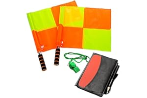 Referee Kit Football Checkered Flags Wallet Notebook with Red Yellow Card and