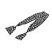 Retro 50's Costume Accessories Set Polka Dot Chiffon Scarf Cat Eye Glasses Bandana Tie Headband & Earrings for Girls Women Ladies Dress Up (Black)
