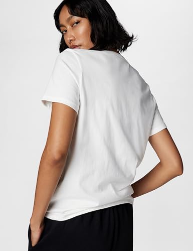 DX7906-100 W NSW TEE ESSNTL ICN FTRA T-Shirt Donna WHITE/BLACK/BLACK Taglia M