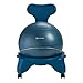 Gaiam Classic Balance Ball Chair – Exercise Stability Yoga Ball Premium Ergonomic Chair for Home and Office Desk with Air Pump, Exercise Guide and Satisfaction Guarantee, Ocean