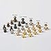 WUTA Solid Brass Round Head Screw Studs Brass Button Nail Rivet Chicago Leathercraft Accessories 20pcs/Pack,10mmX8mm Brass