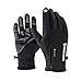 Jeniulet Mens Winter Warm Gloves Waterproof and All Finger Touch Screen Gloves for Cycling and Outdoor Work primary