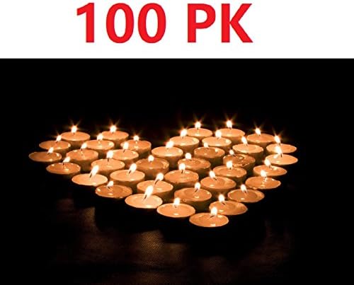 Best Quality Tealight Candles Unscented Set of 100 - Stark White (100-WHite)