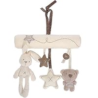 Maybest Hanging Toy Baby Rattle Toy Soft Plush Activity Crib Stroller Rabbit Musical Mobile Products
