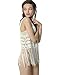 Acemi Women Sleeveless Crochet Hippie Long Tassels Vest With Fringe 70s Cover up Cardigans For Female One Size Apricot