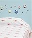 FunToSee Soccer Balls Nursery and Bedroom Wall Decals, Soccer