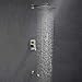Bathtub Shower Faucet.Brushed Nickel Shower Faucets Sets Complete.10IN Rain Shower System.All Metal Shower Fixtures.Shower Rough Valve Body Included