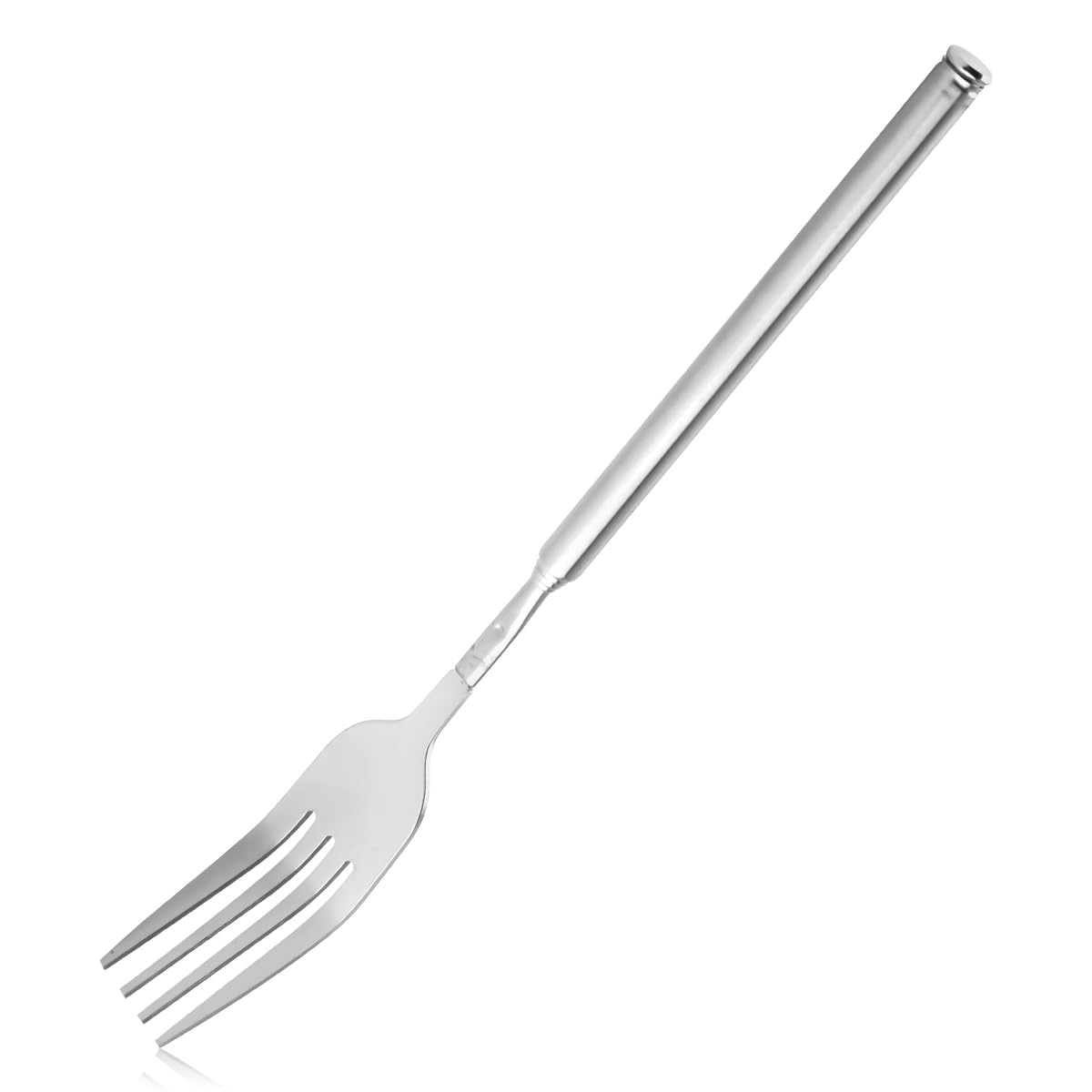 Lotsdonxia Extendable Stainless Steel Fork Easy to Clean Barbecue and Toasting Fork for Outdoor and Kitchen Use for Grilling, Fruits, and Desserts 8.7~25.3inch