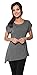 Free to Live Women's Scoop Neck Diagonal Sideways Hem Long Tunic Made in USA