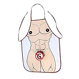 Anxihanee Sexy Kitchen Apron Muscle Naked Man Creative Gentleman Cooking Apron Funny Party Kitchen Gag Gift for Men Boyfriend