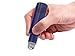 6 Pack - Empty Roll on Glass Bottles [Stainless Steel Roller] 10ml Refillable Color Roll On for Fragrance Essential Oil - Metal Chrome Roller Ball - 10 ml 1/3 oz - Frosted Blue Color