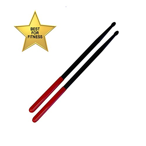 THE ORIGINAL, Strongest QUALITY FITNESS DRUMSTICKS for Aerobic Workouts and Fitness Routines * Anti-slip Grips