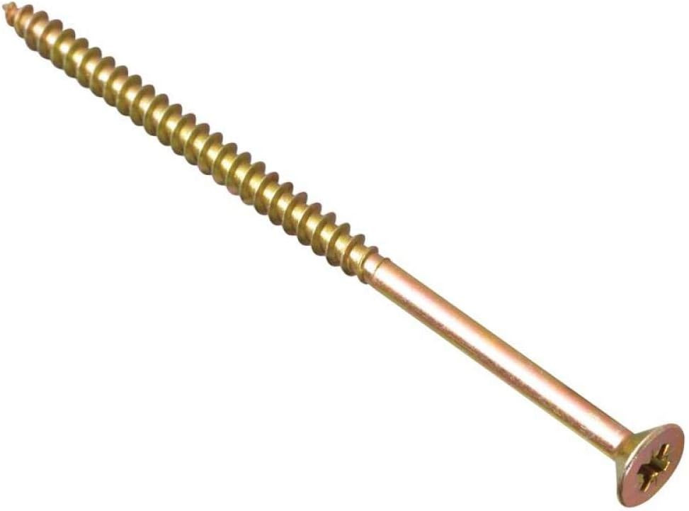 Forgefix 6.0 x 150mm Single Thread Multi-Purpose Wood Screws Zinc Yellow 100
