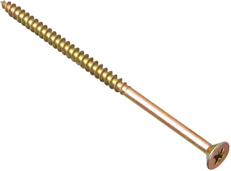 Forgefix 6.0 x 150mm Single Thread Multi-Purpose Wood Screws Zinc Yellow 100