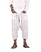 The Harem Studio Mens Linen 3/4 Boho Hippie Drop Crotch Capri One Size (White)