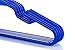 Made in USA Baby Hangers, Kids Hangers for Children's Clothes, Toddler Outfits and Clothing, 20 50 100 Pack Available, Kid Plastic Hanger for Closet and Nursery, Child Kid Hangars (30pk Blue)