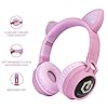 PowerLocus-Wireless-Bluetooth-Headphones-for-Kids-Kid-Headphone-Over-Ear-with-LED-Lights-Foldable-Headphones-with-MicrophoneVolume-LimitedWireless-and-Wired-Headphone-for-PhonesTabletsPCLaptops PowerLocus Wireless Bluetooth Headphones for Kids, Kid Headphone Over-Ear with LED Lights, Foldable Headphones with…